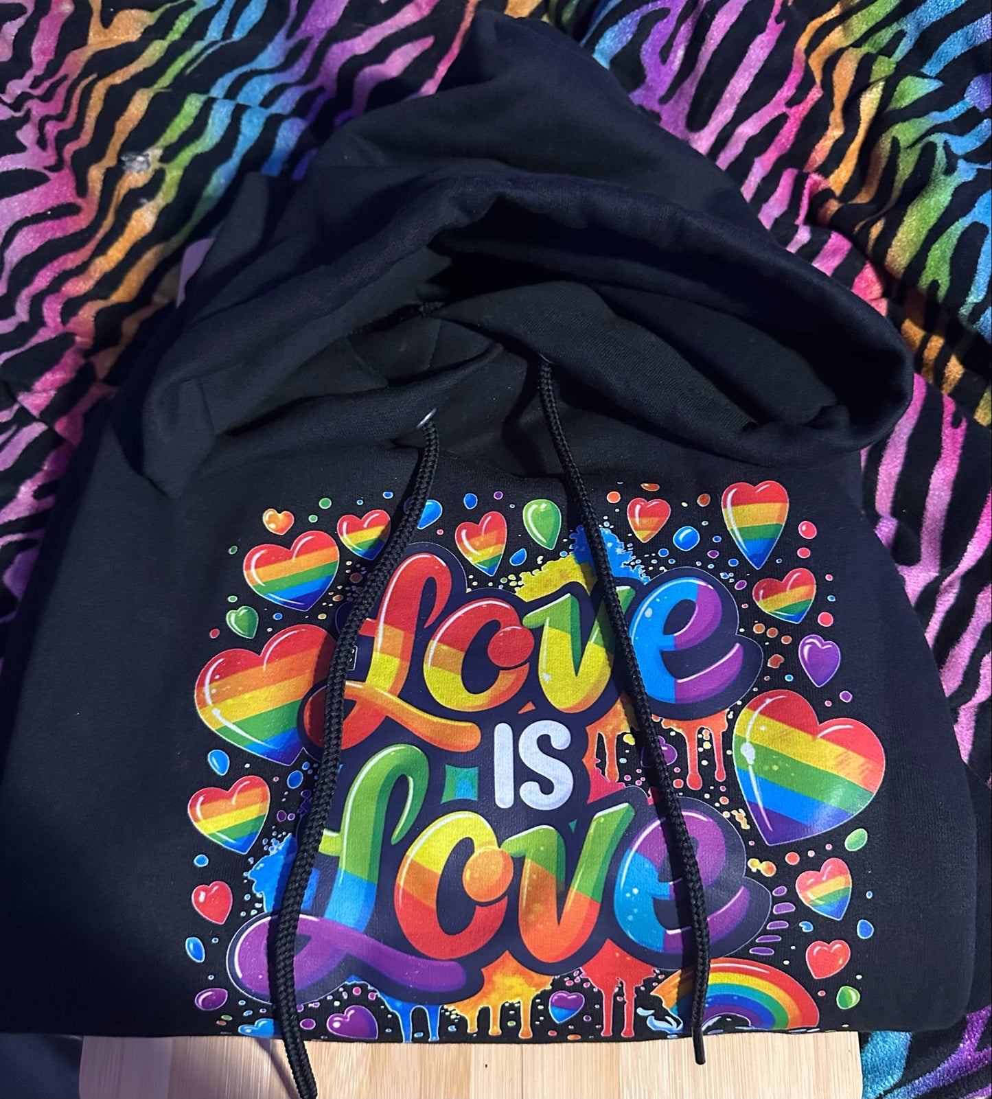 Love is Love Black Hoodie