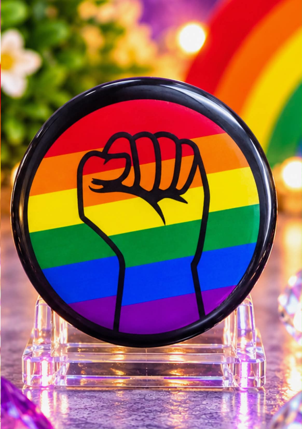 Rainbow Fist Pin