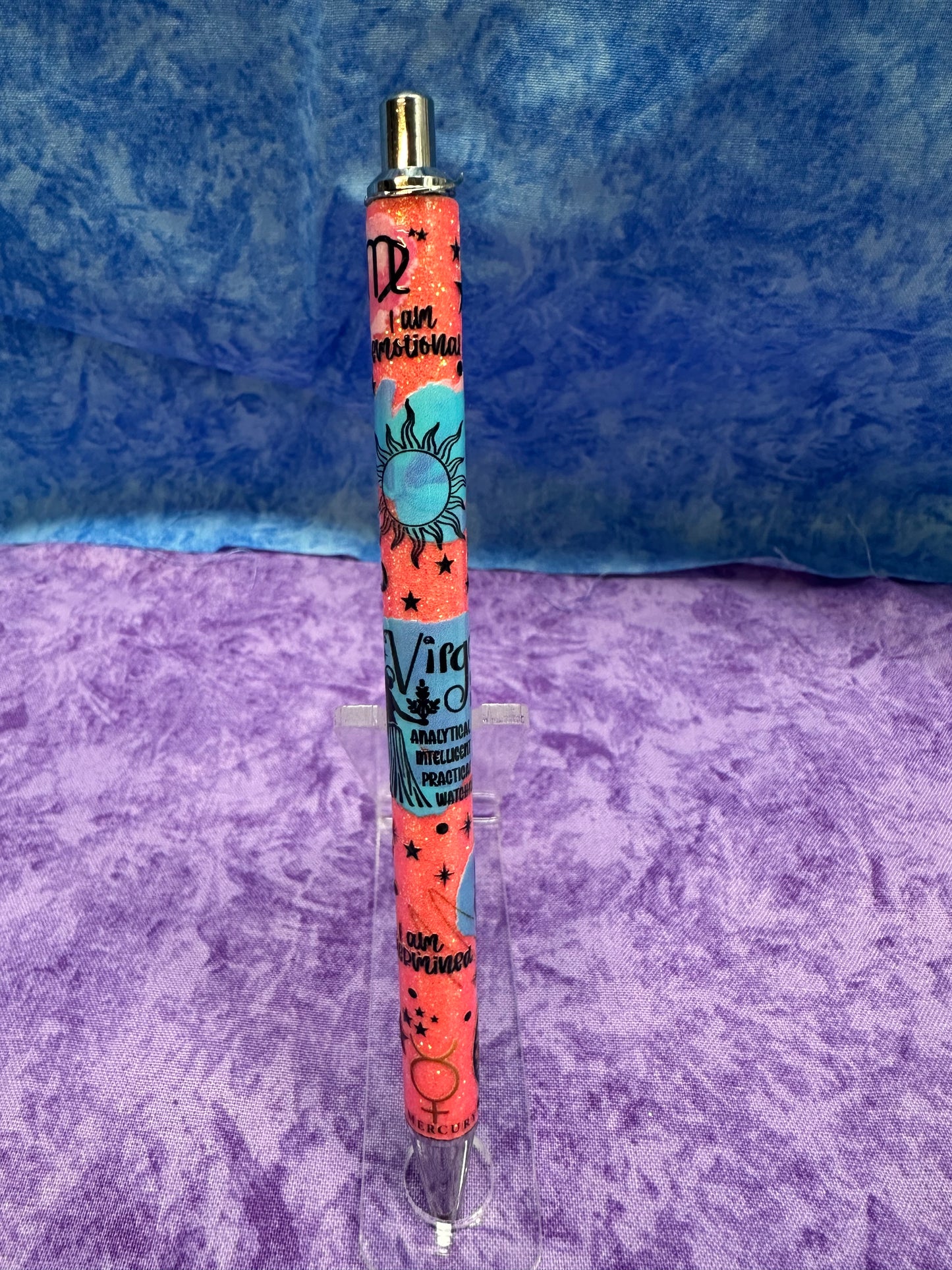 Virgo zodiac - glitter pen