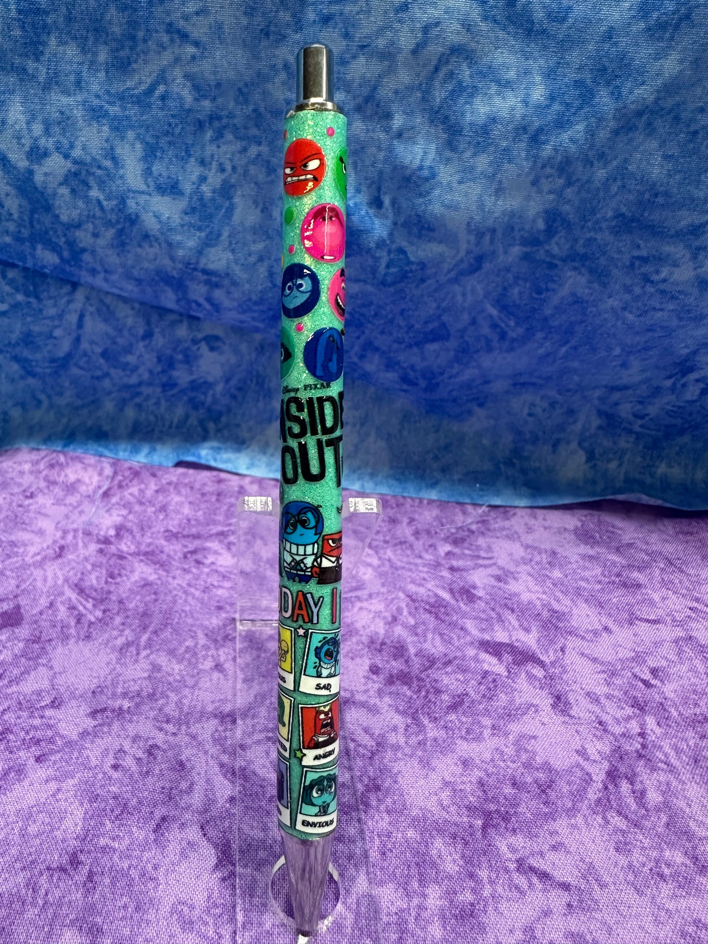 Teal Emotions - Glittery Pen