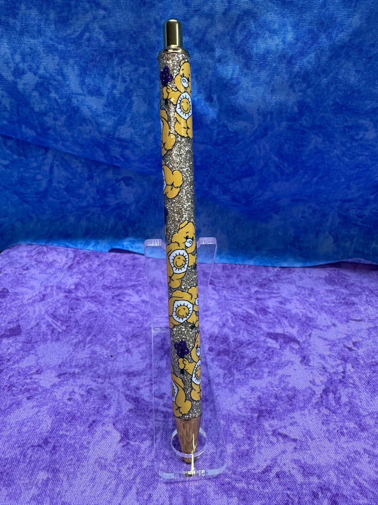 Cute yellow Bear - Glittery Pen