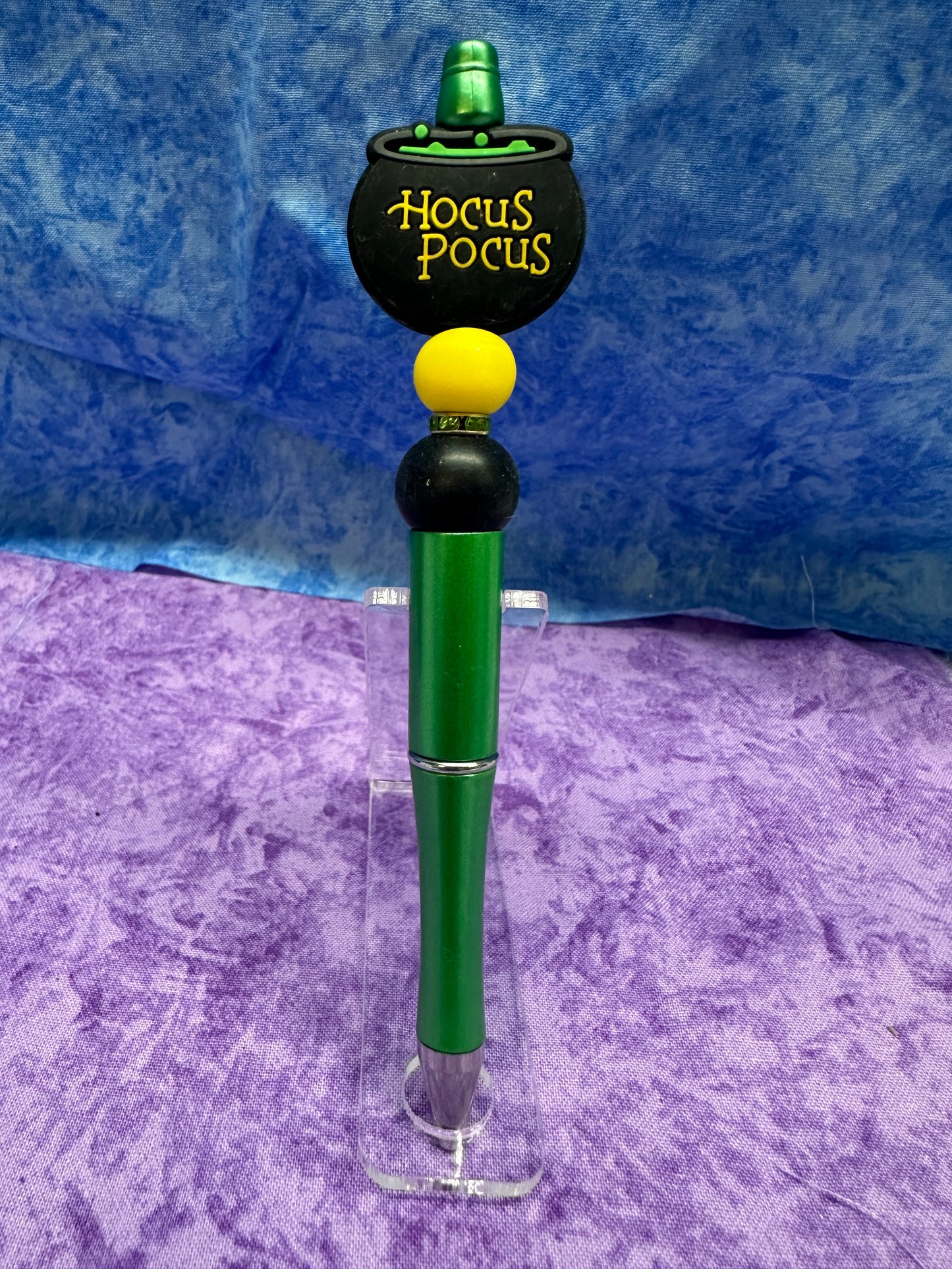 Green Witches Pen - Beaded Pen