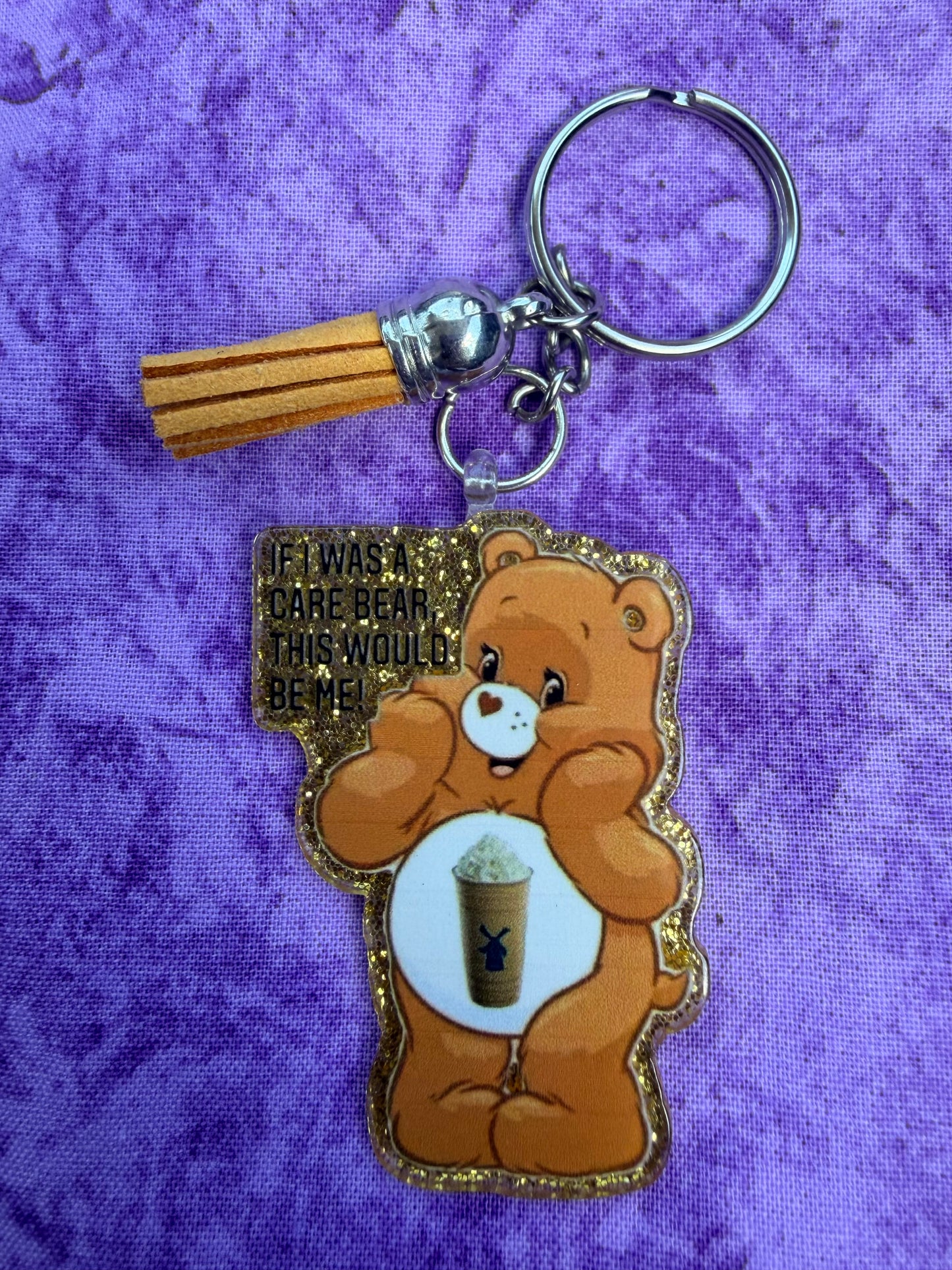 Cute Brown Bear - Acrylic Keychain