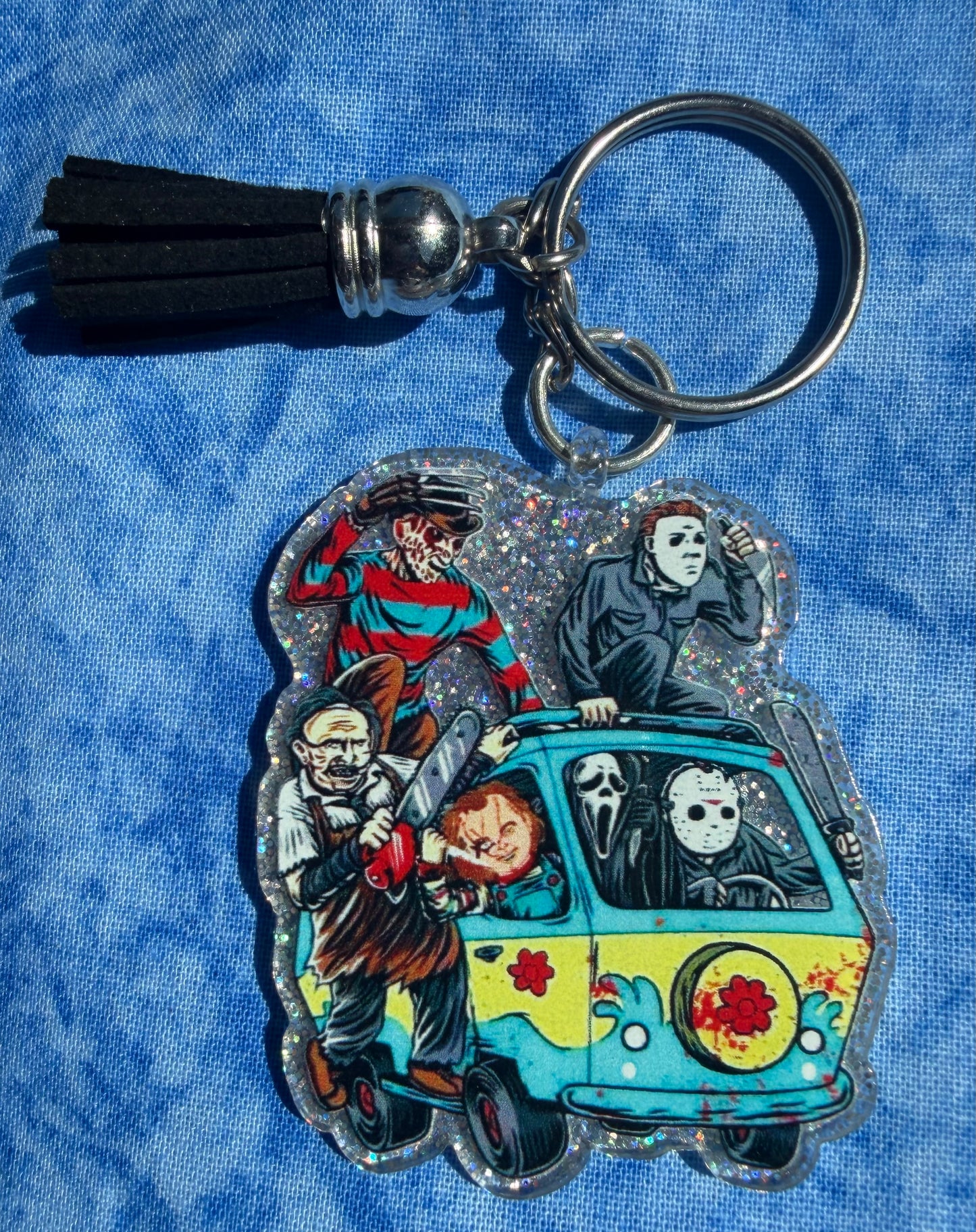 Mystery Van with Scary Guys - Acrylic Keychain