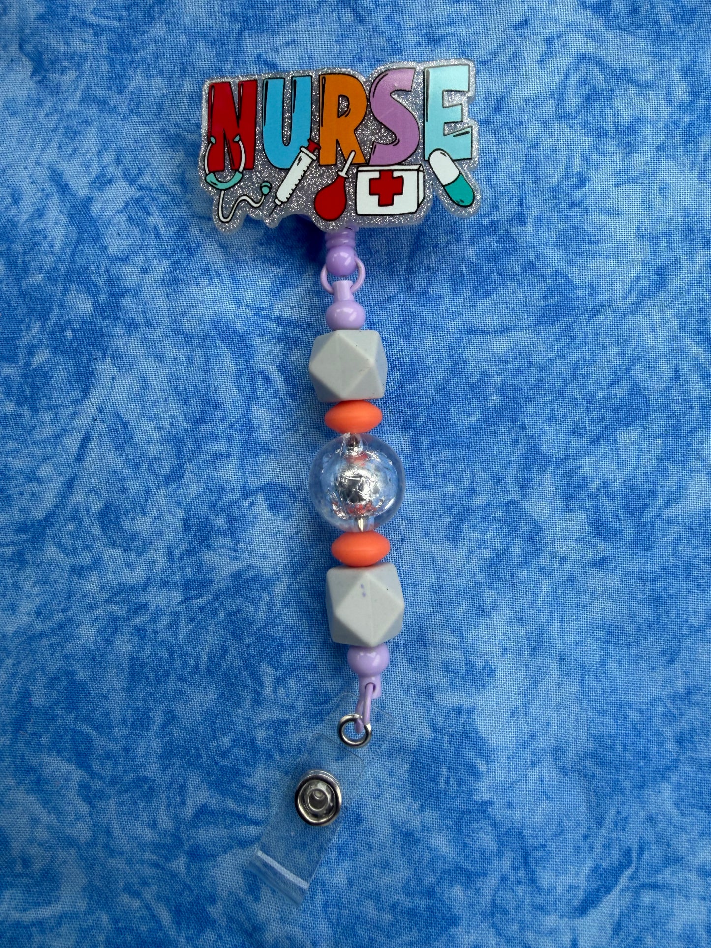 Nurse Colorful - Beaded Badge Reel