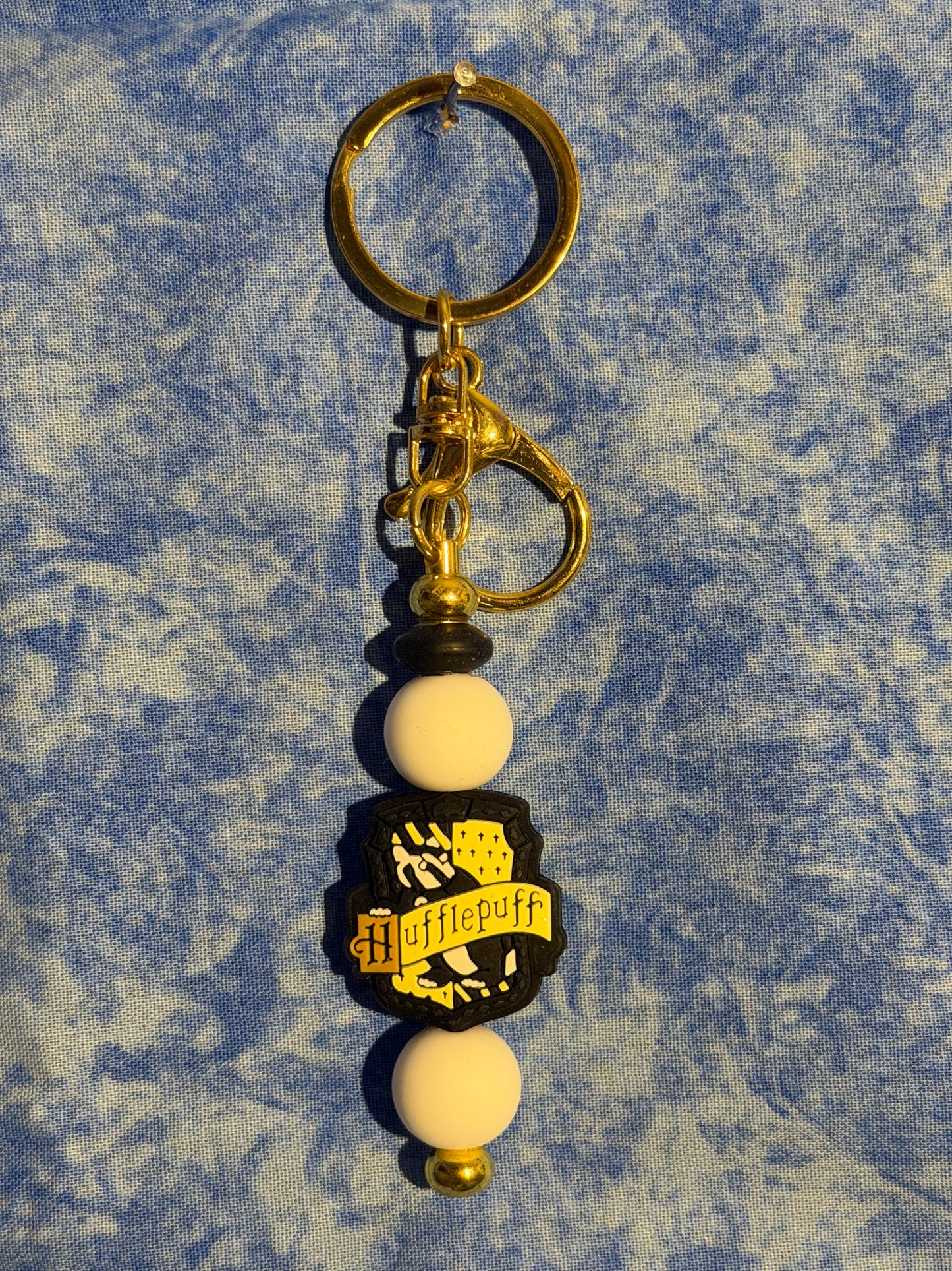 Wizard White - Beaded Keychain
