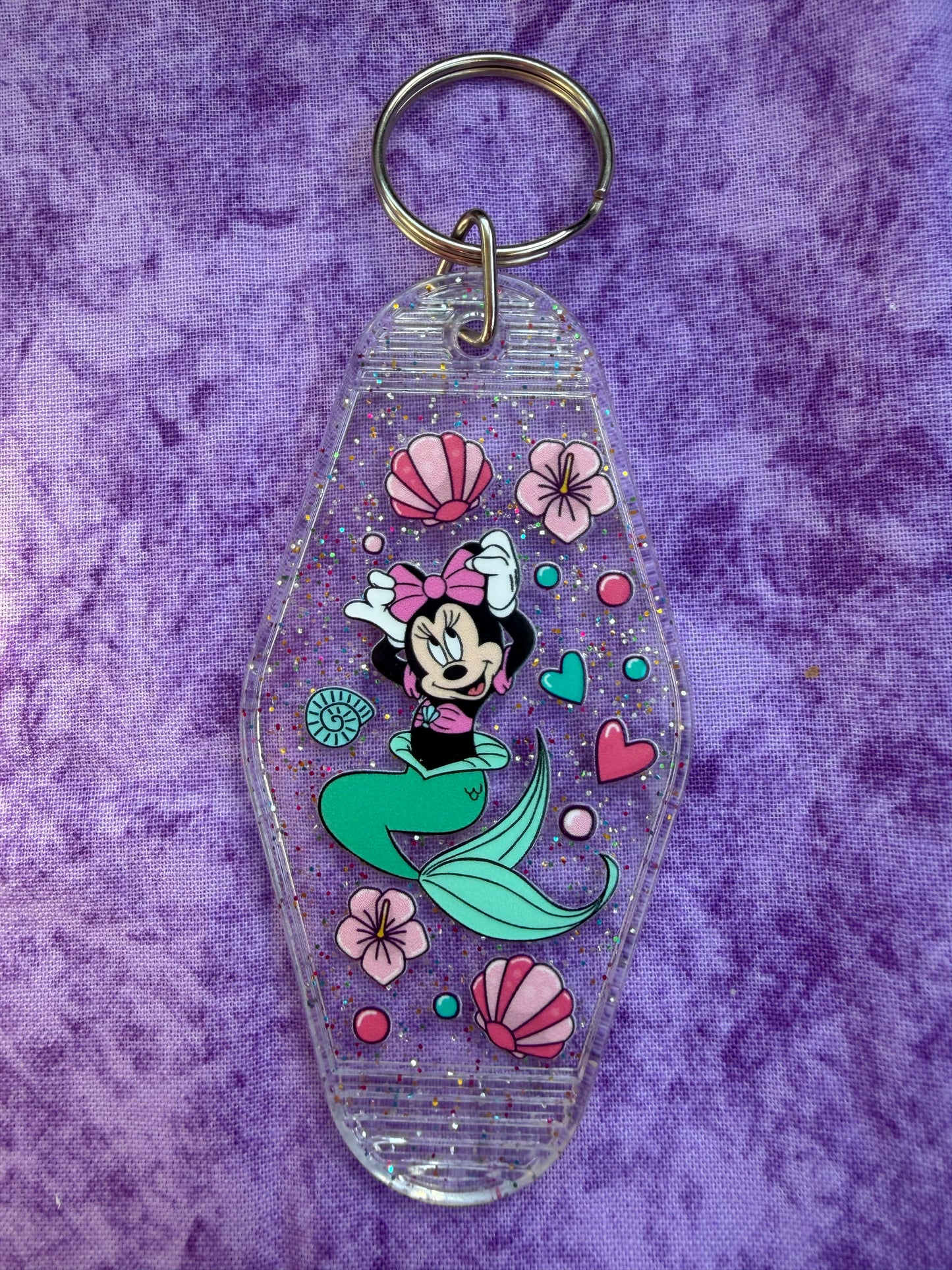 Cute Mouse Mermaid Clear - Hotel Keychain