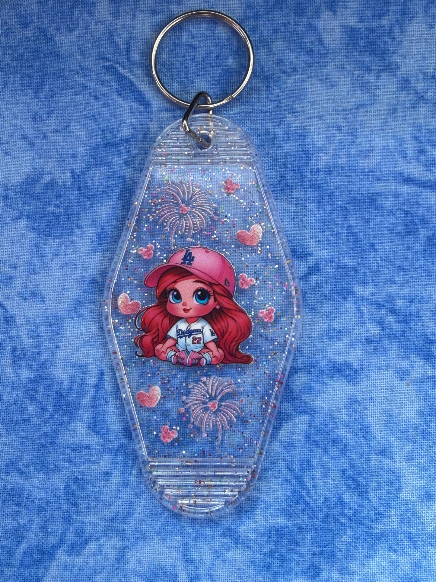 Cute Doll Hearts Clear - Hotel Keychain