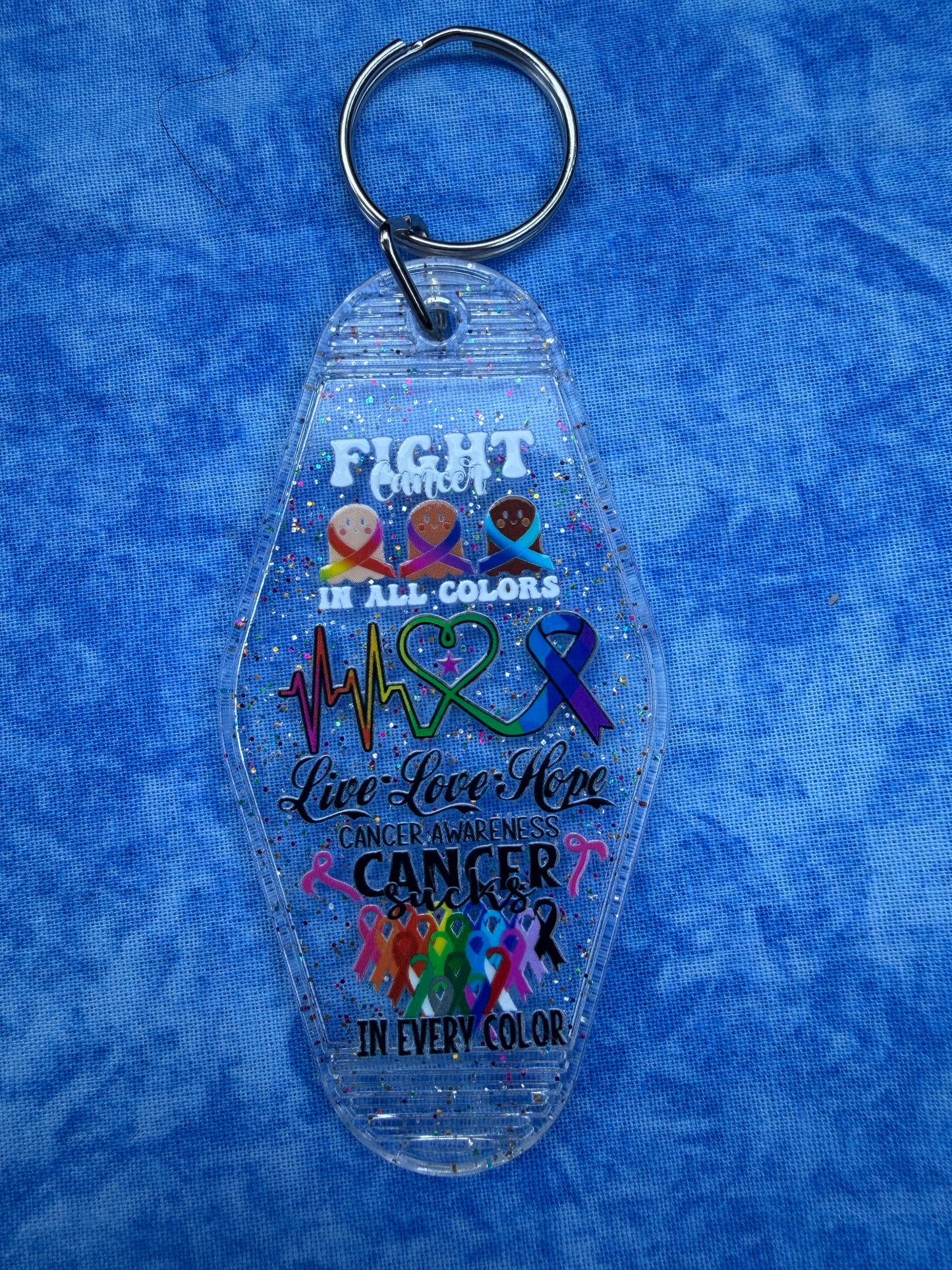 Cancer Sucks Clear - Hotel Keychain