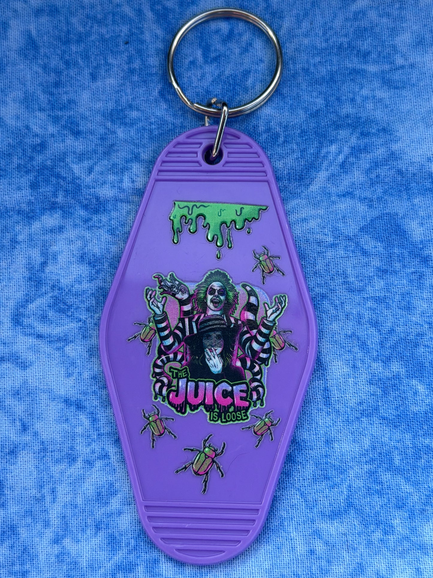 Juice Guy Purple - Hotel Keychain