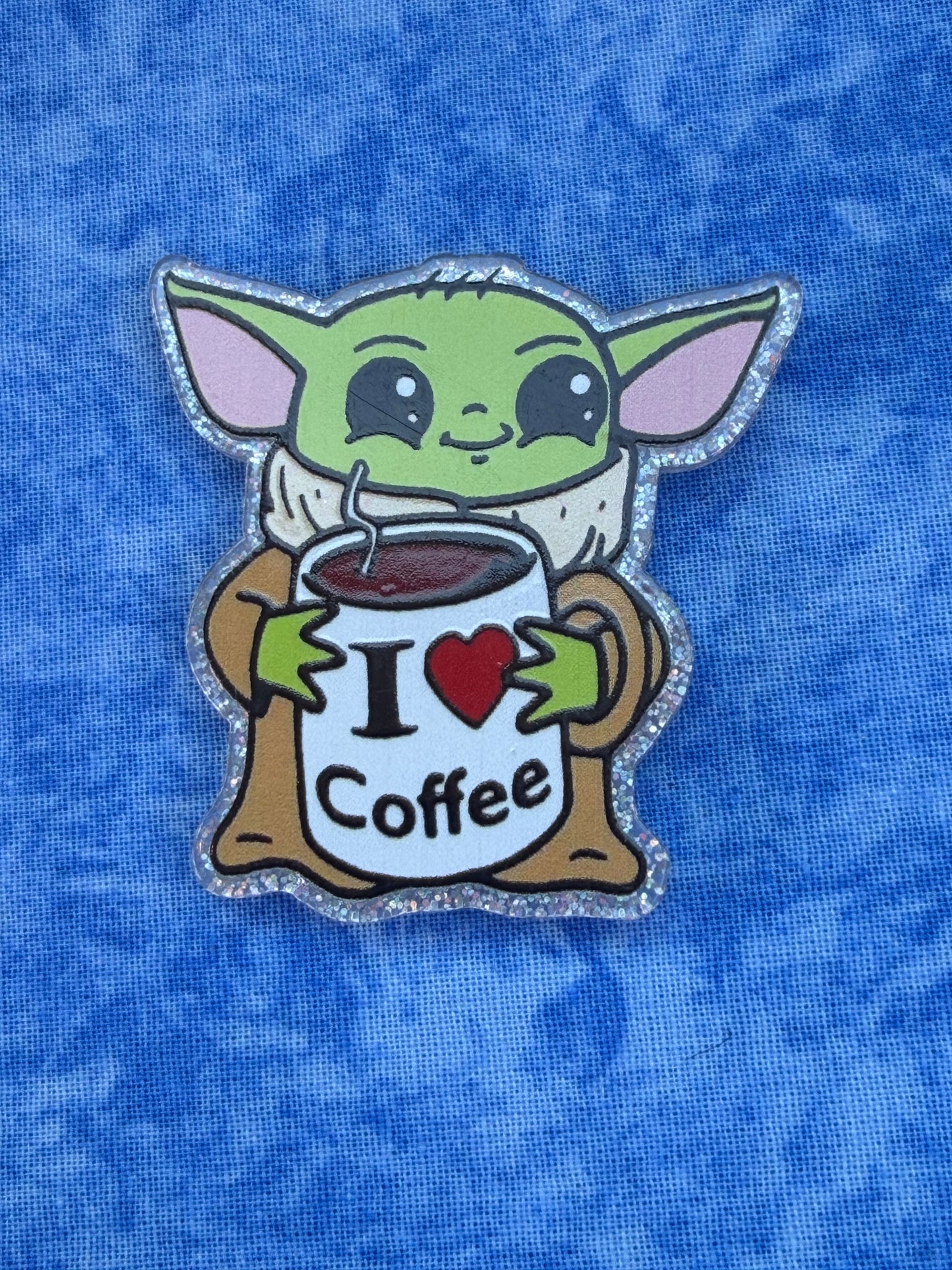 I ❤️ Coffee Green Alien