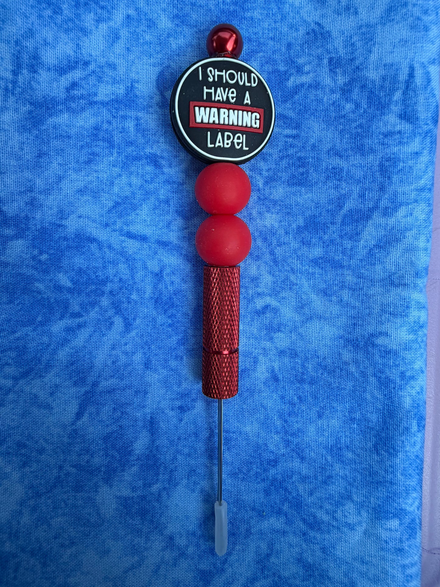 I Should Have A Warning Label - Beaded Seam Ripper