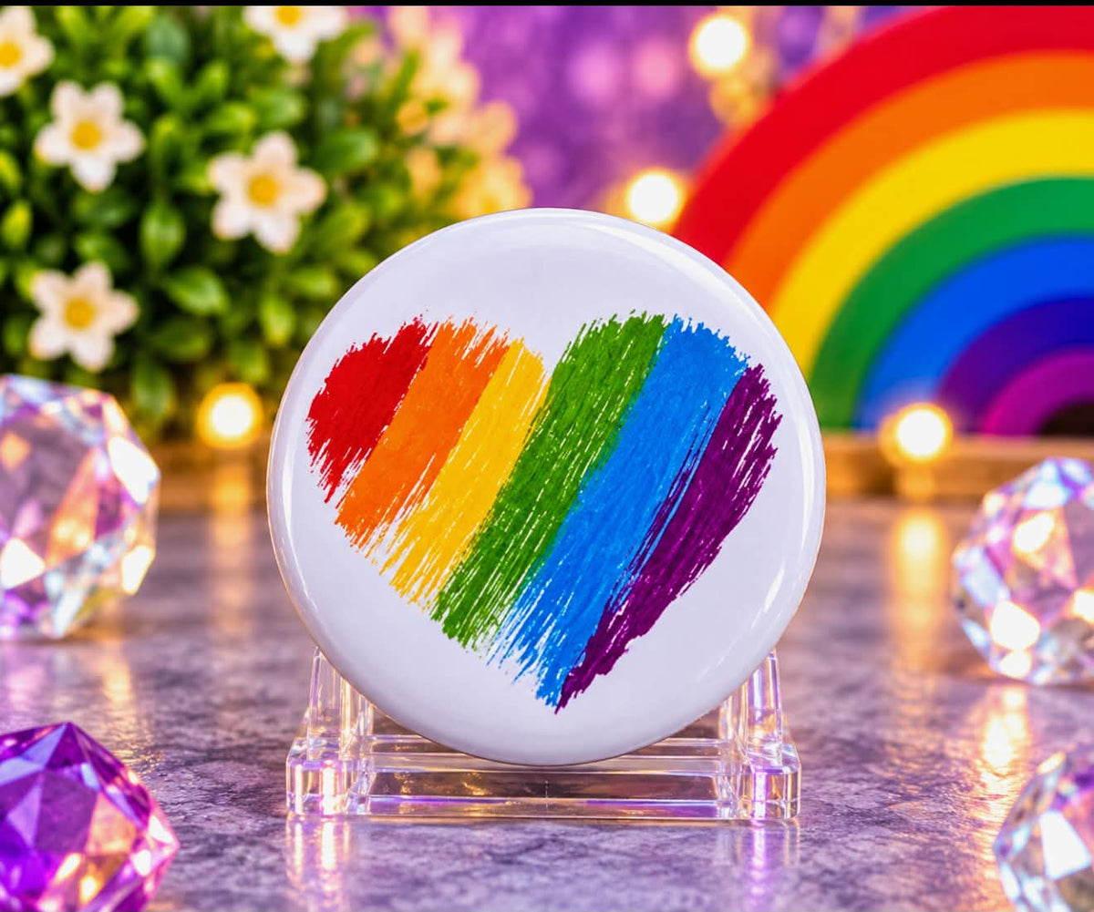 Rainbow Heart Pin