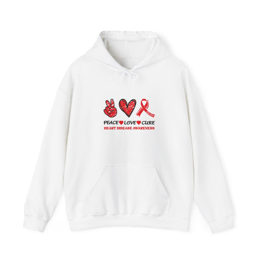 Peace Love Cure Hooded Sweatshirt