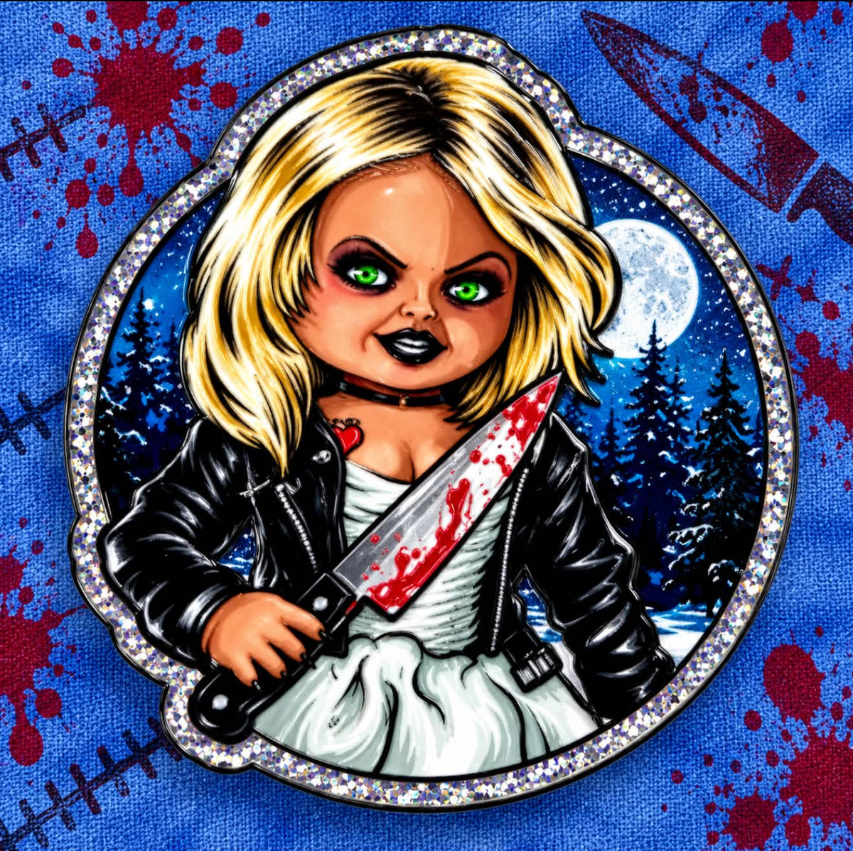 Evil Girl With Knife - Arcylic Magnet