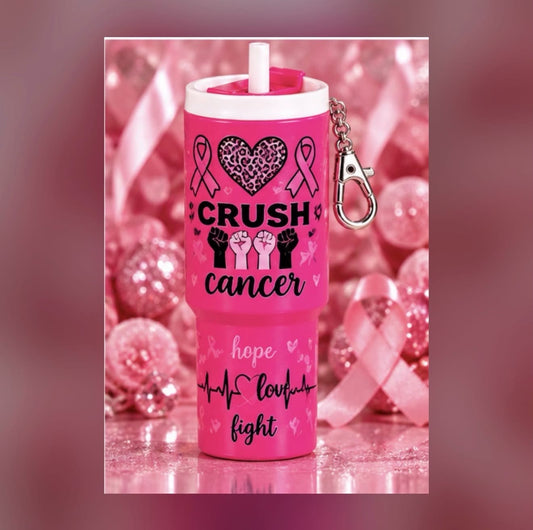 Crush Cancer - Pink Mini Tumbler