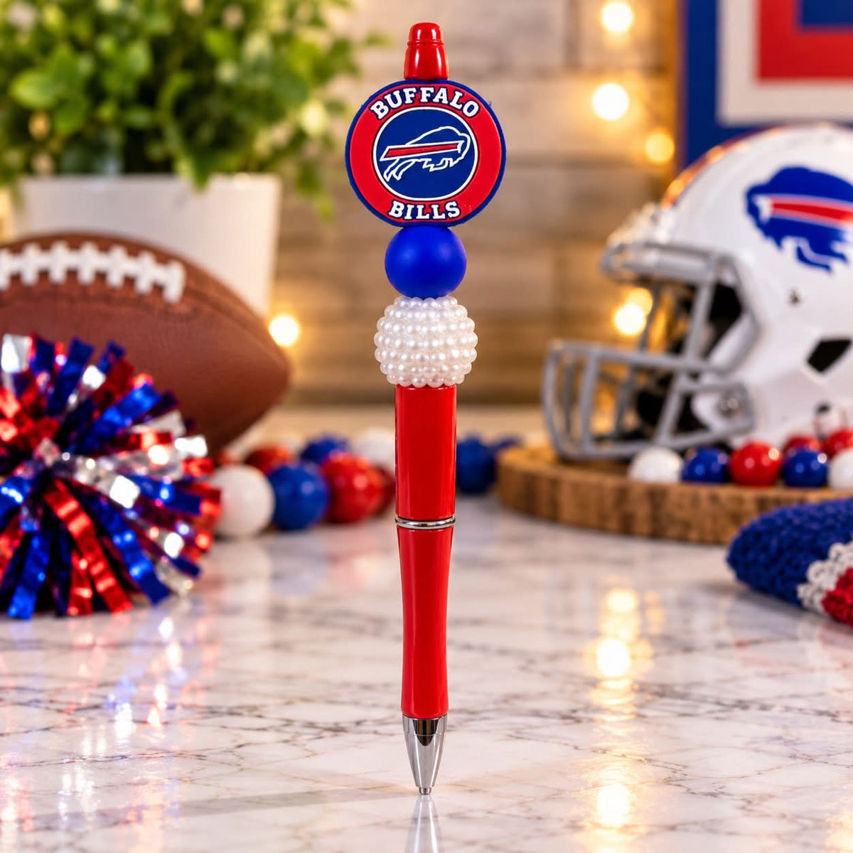 Bills Red/Blue/White - Beaded Pen