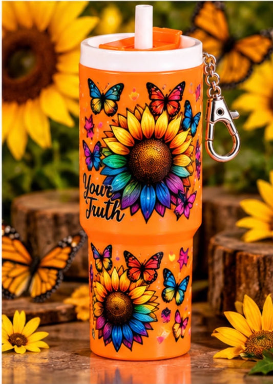 Sunflowers & Butterflies - Mini Tumbler