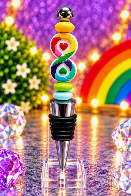 Infinity Rainbow  - Wine Stopper