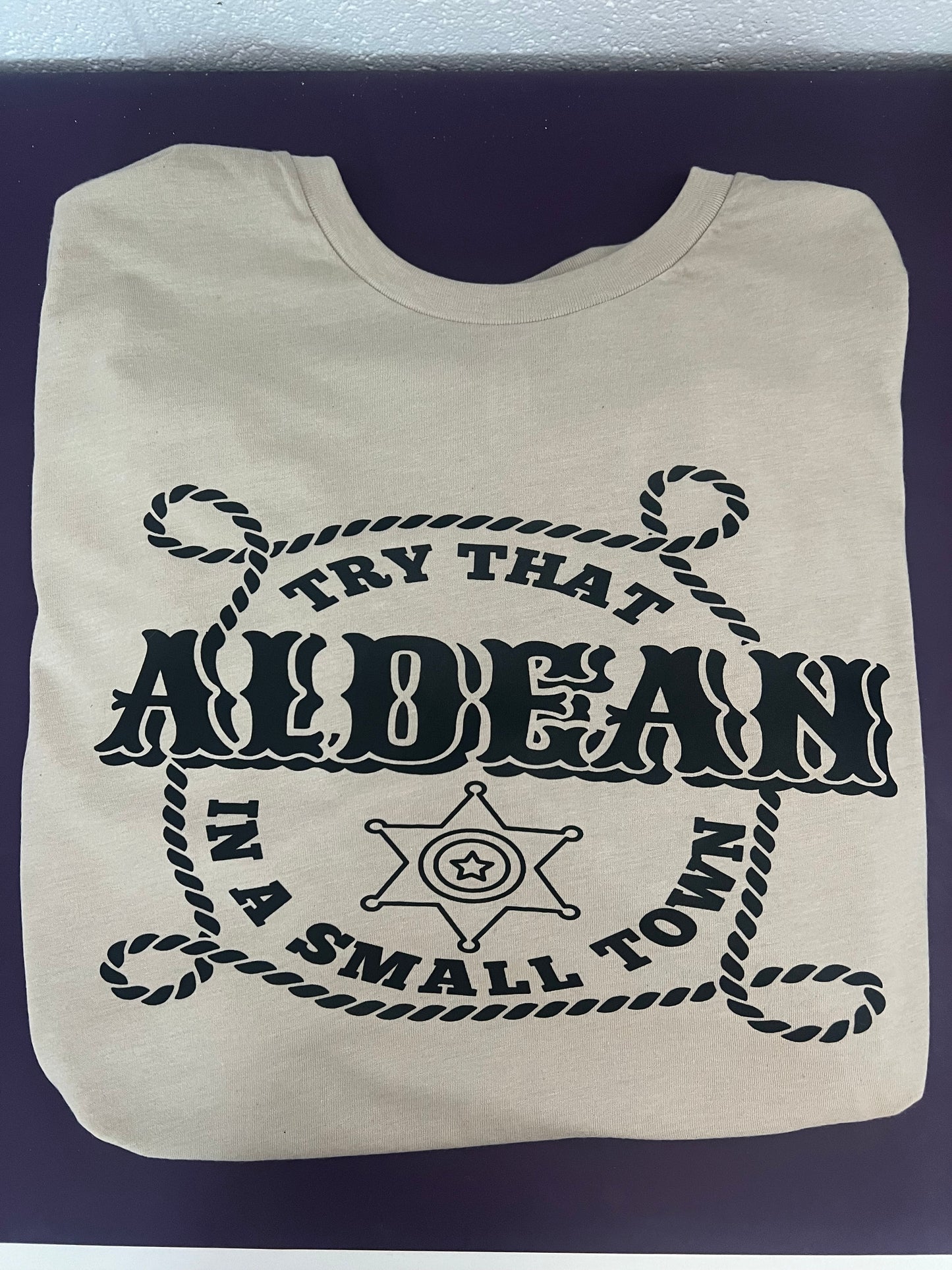 Aldean Heather Tan Tee