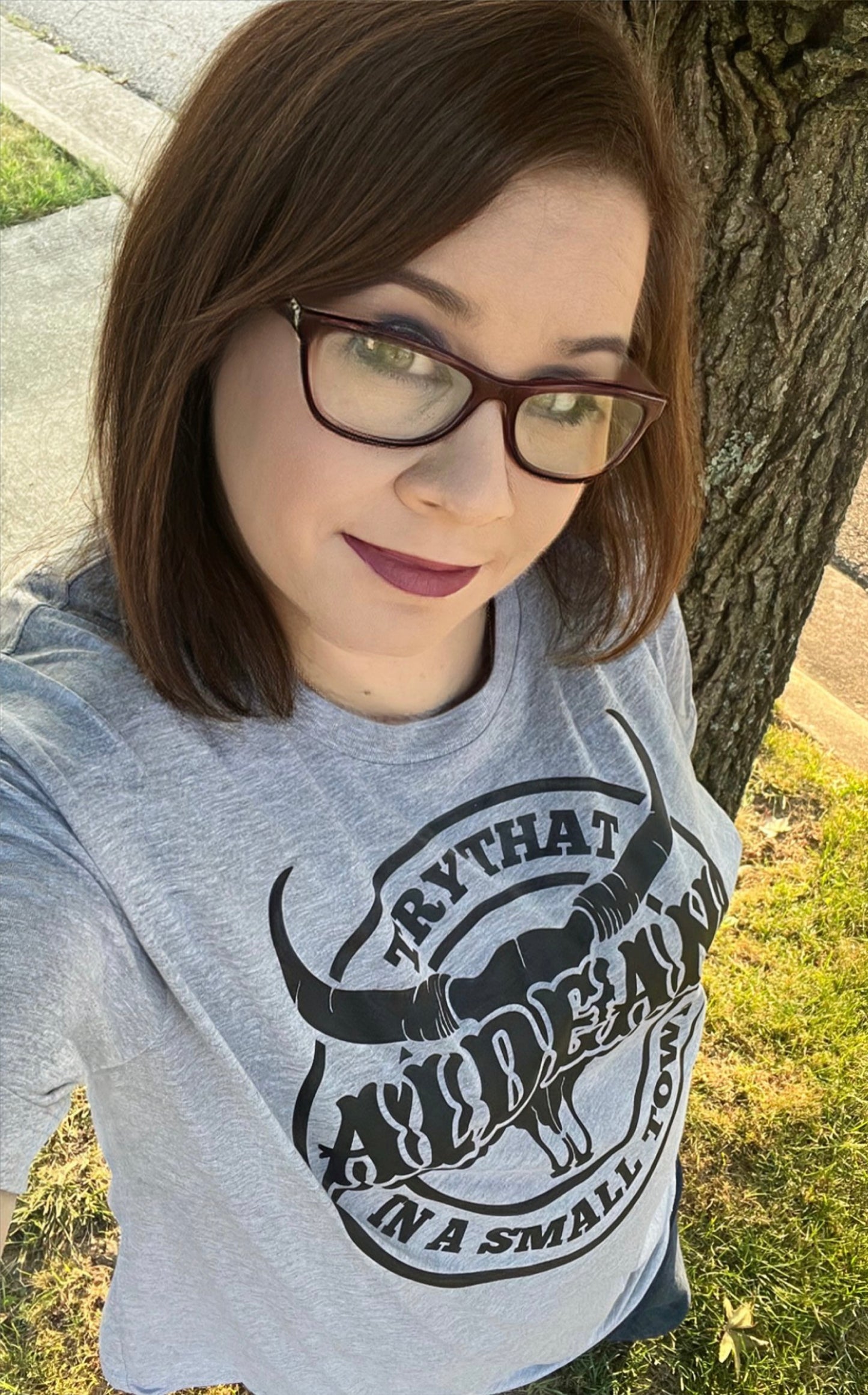 Aldean "Try That is a Small Town" Heather Grey Tee