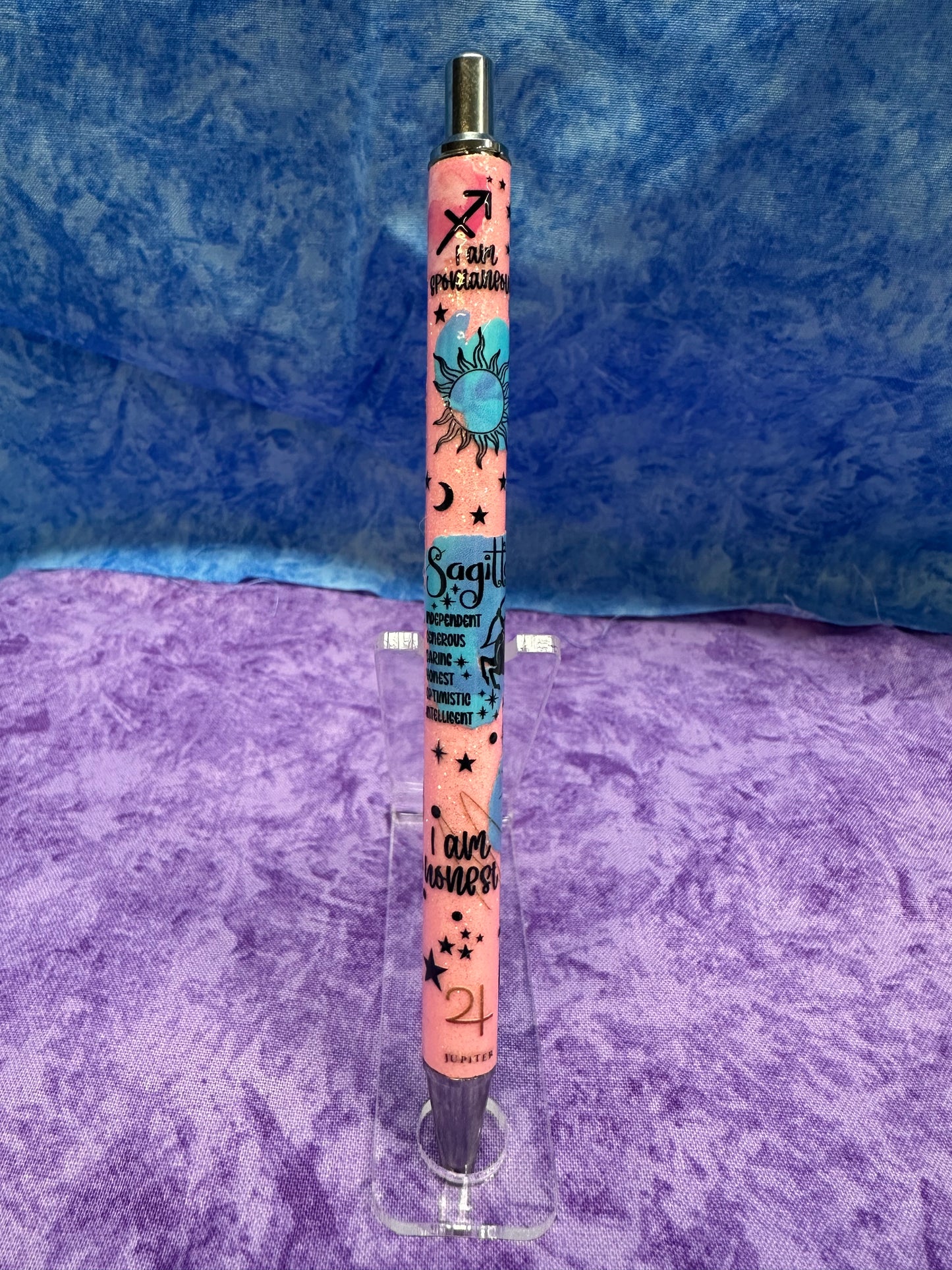 Sagittarius zodiac  - glitter pen