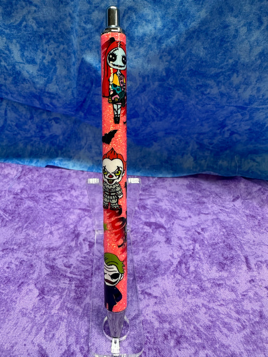 Cartoon clowns  - Glitter pen