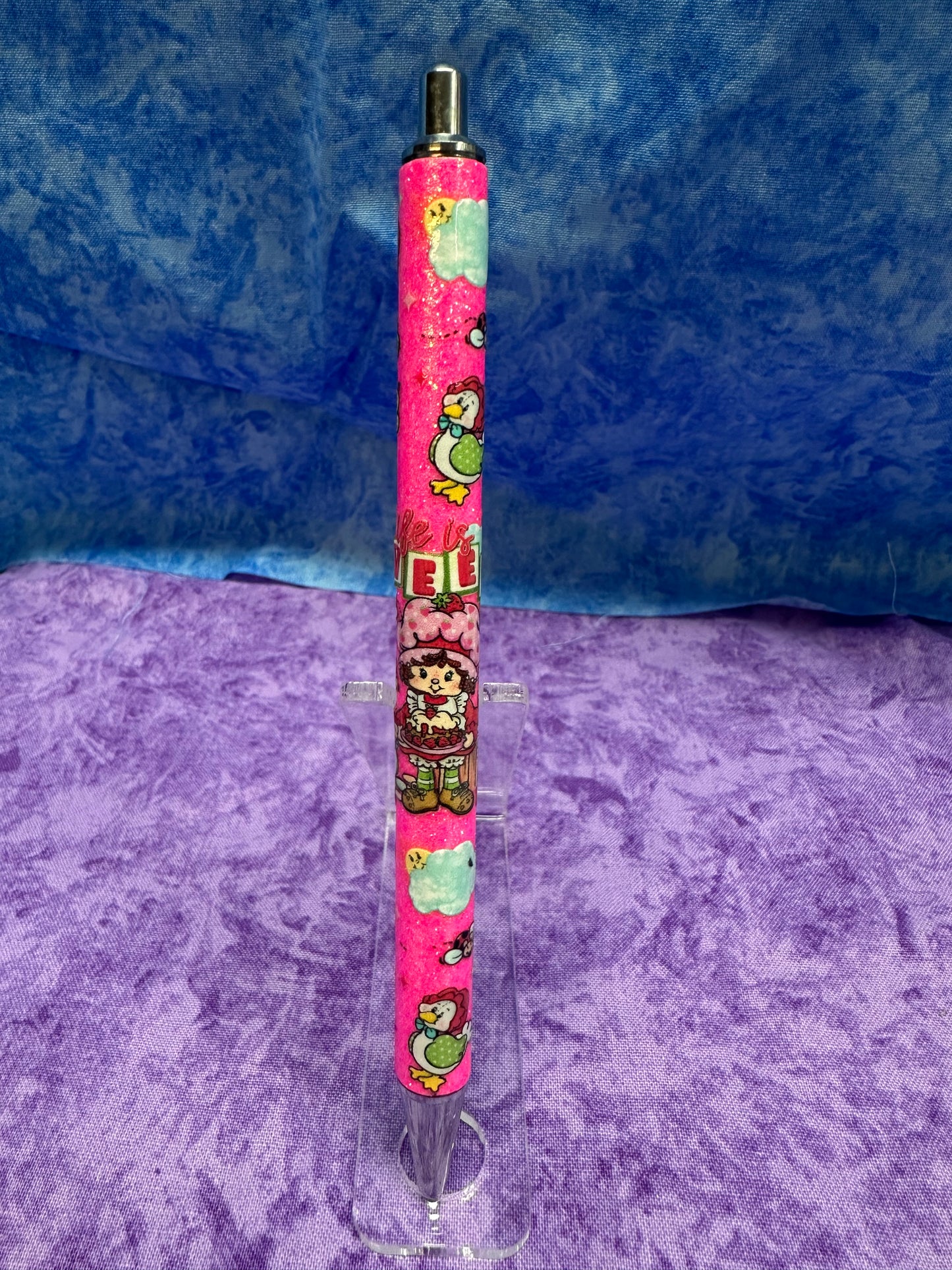 Strawberry girl pink  - Glitter pen