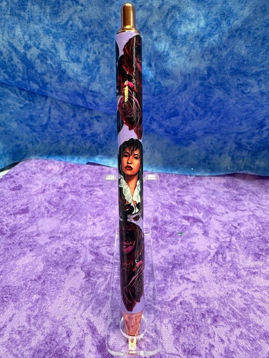 Girl singer pen  - Glitter pen