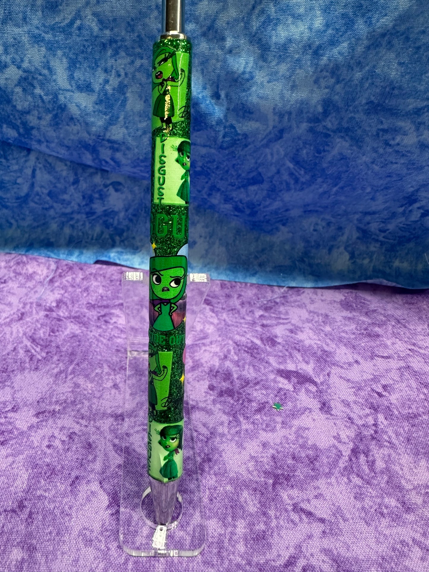 Green Emotion Pen - Glittery Pen