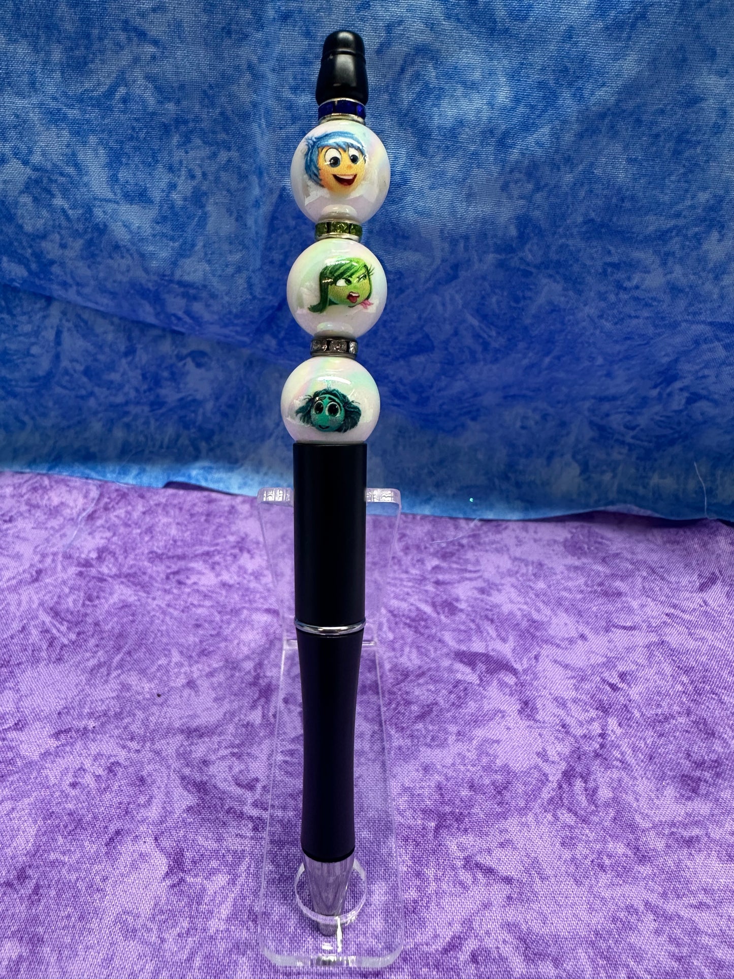 Cute Emotions Black - Beaded Pen