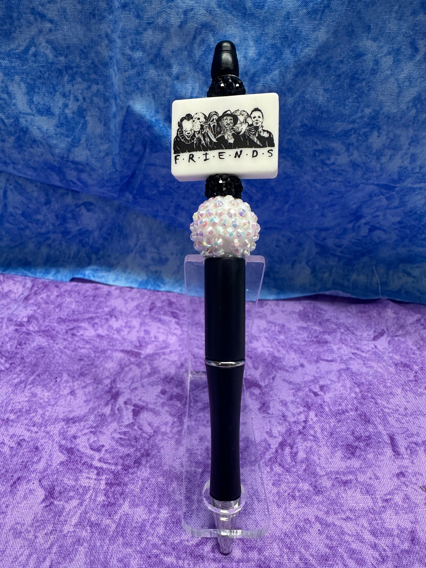 Black & White Friends - Beaded Pen