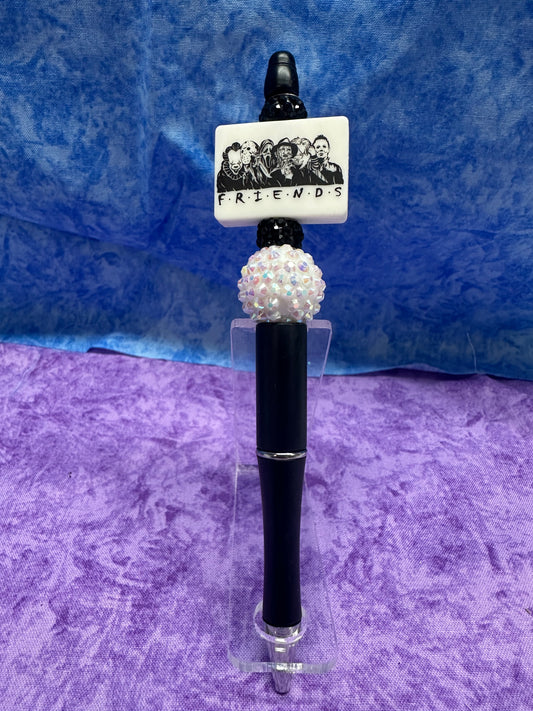 Black & White Friends - Beaded Pen