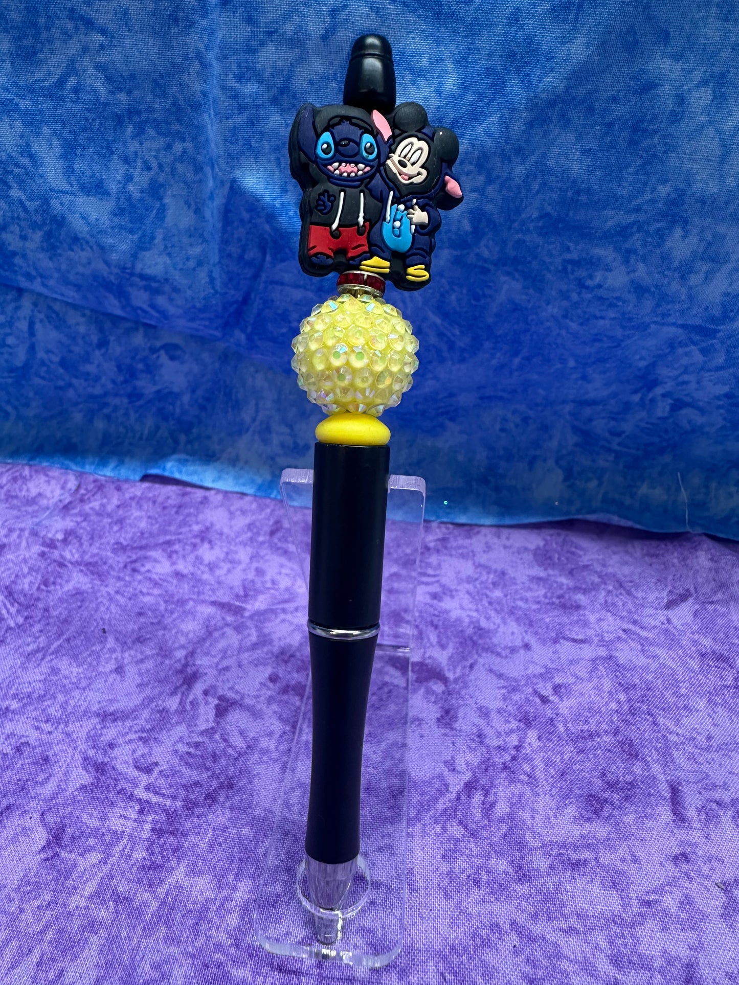 Alien & Mouse Duo Black - Beaded Pen