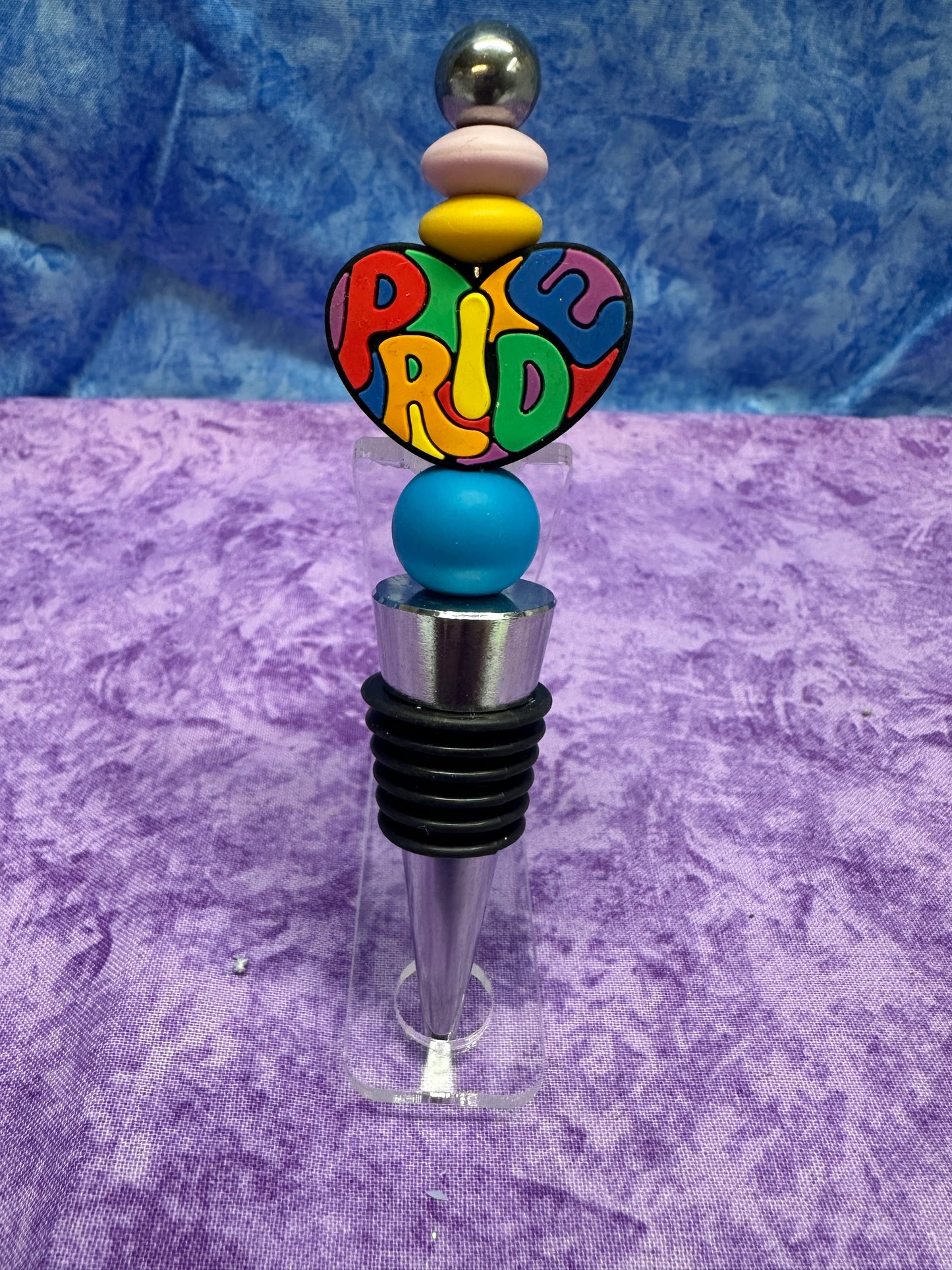 Pride rainbow  - wine stopper