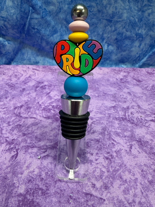 Pride rainbow  - wine stopper