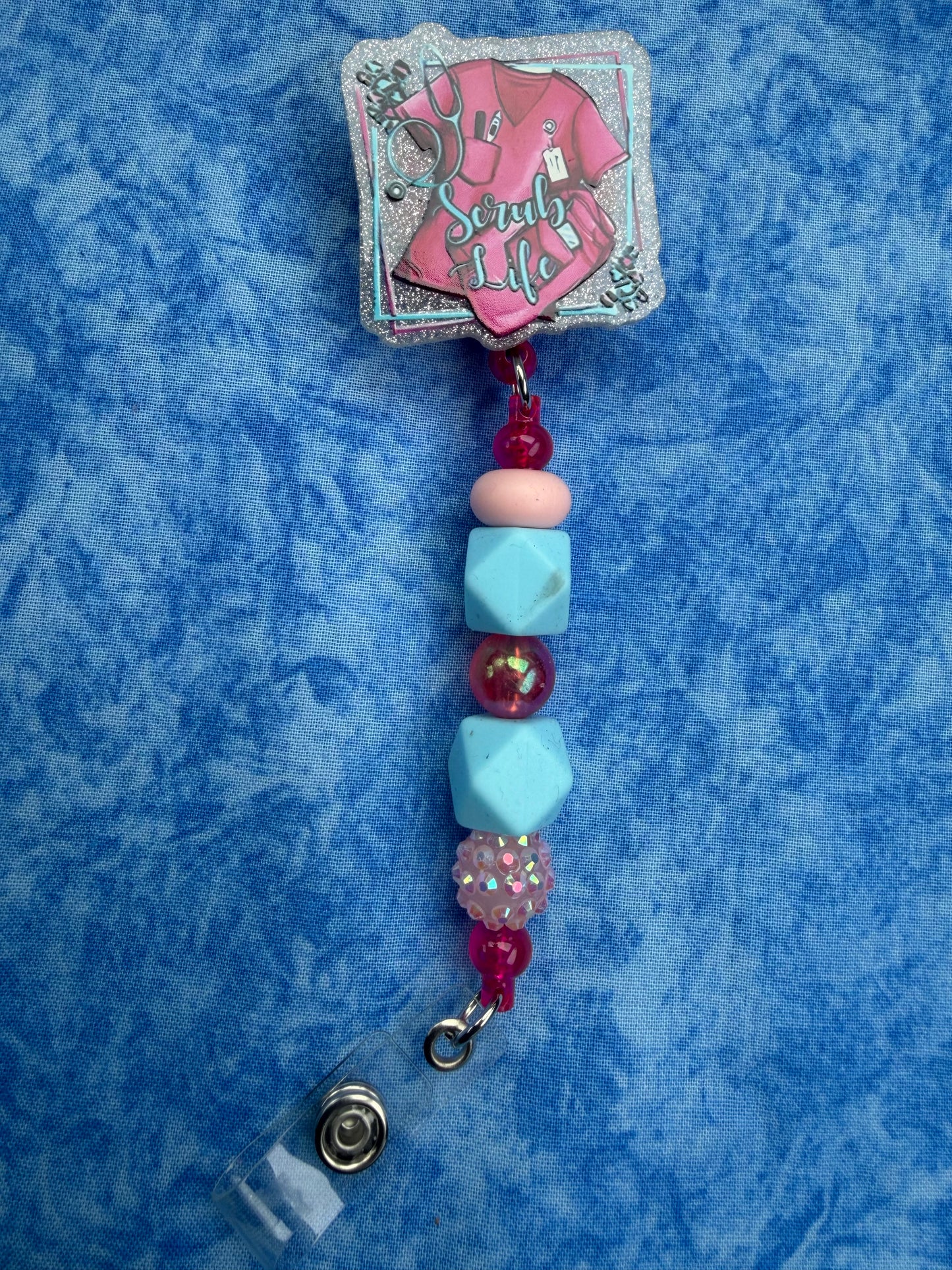 Scrub Life - Beaded Badge Reel