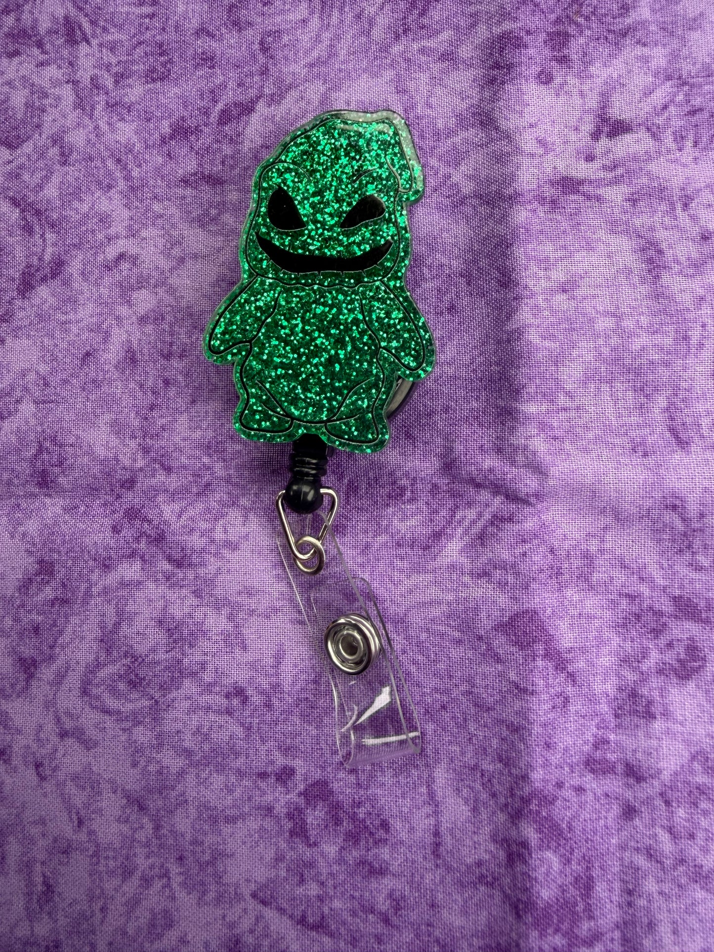 Green Guy - Beaded Badge Reel