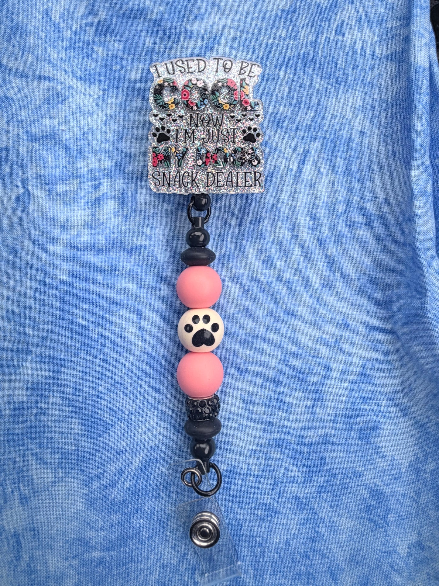 🐕Dogs🐶 Snack Dealer - Beaded Badge Reel