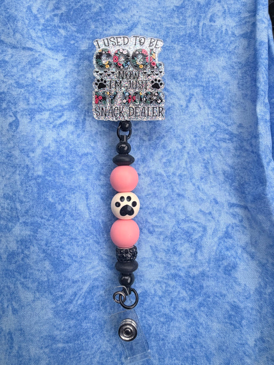 🐕Dogs🐶 Snack Dealer - Beaded Badge Reel