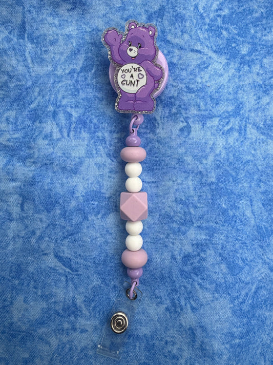You’re A Cunt - Beaded Badge Reel