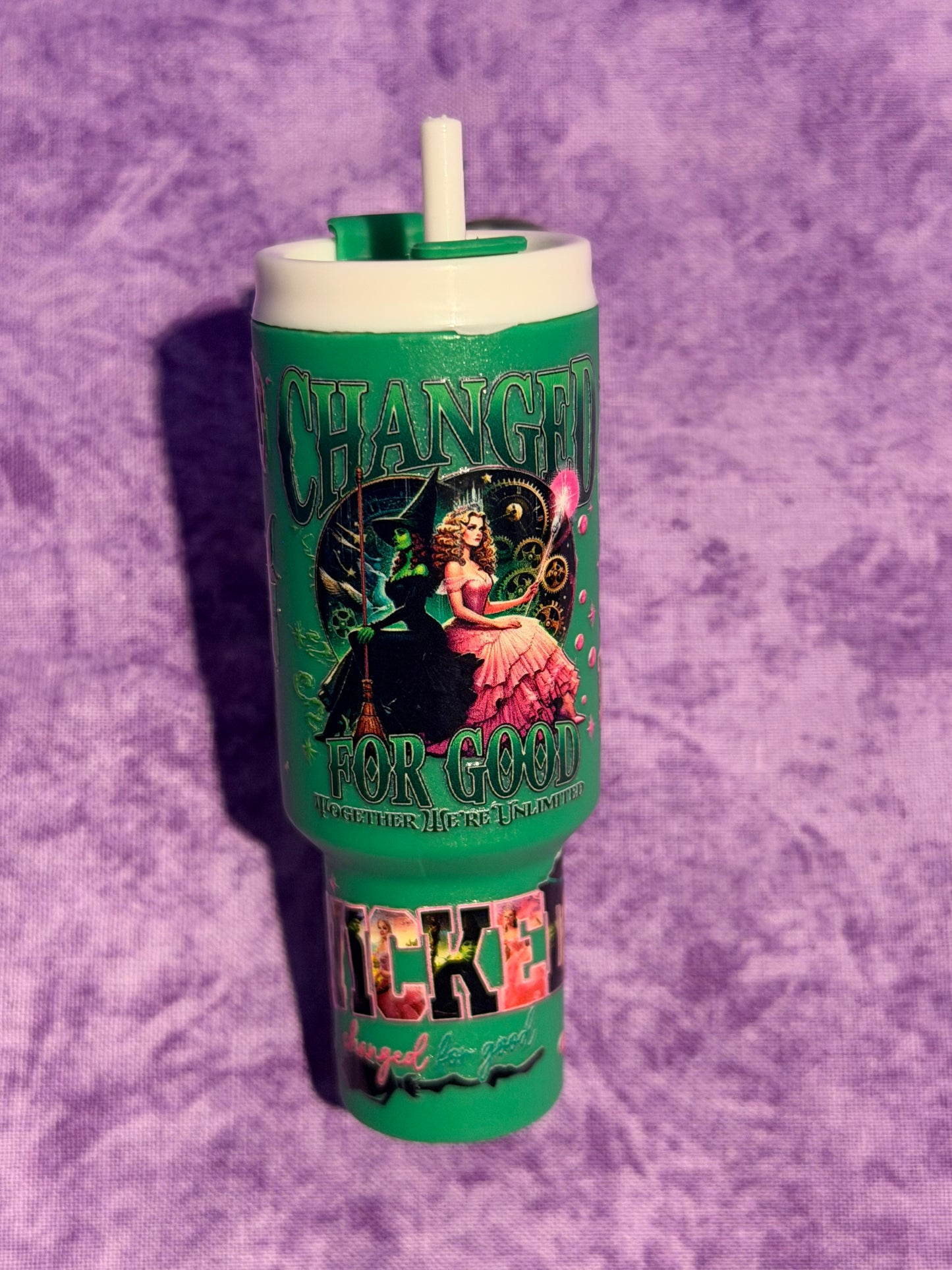 Witches changed for good, green - mini tumbler keychain
