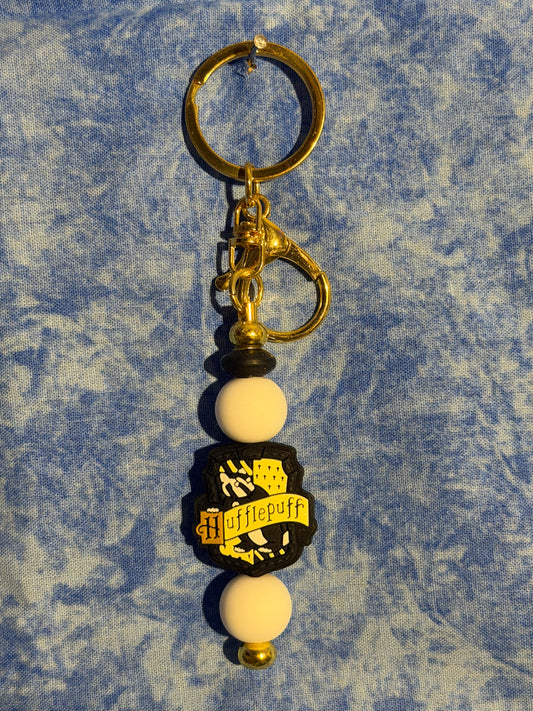 Wizard White - Beaded Keychain