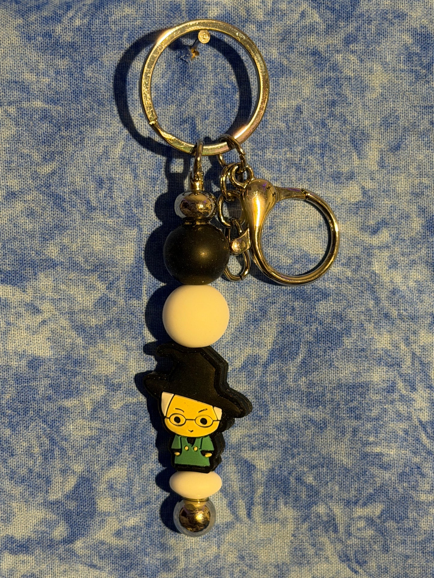 Guy wizard - Beaded Keychain