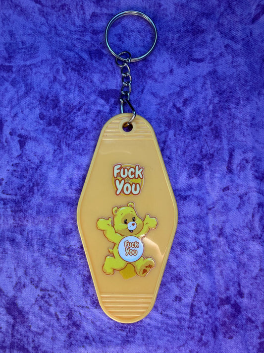F*ck You Yellow Bear - Hotel Keychain