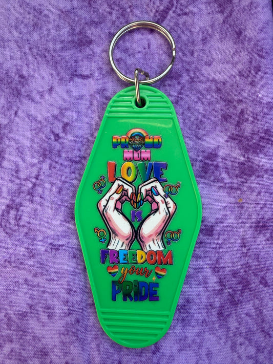 Proud Mom Love - Hotel Keychain
