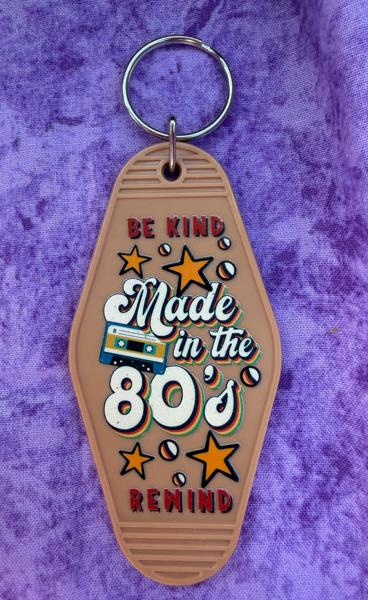 Made In The 80s Brown - Hotel Keychain