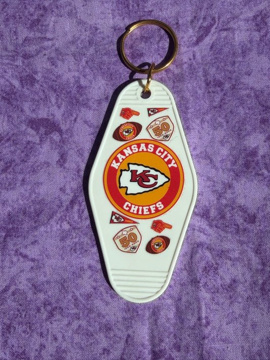 Sports Team White - Hotel Keychain