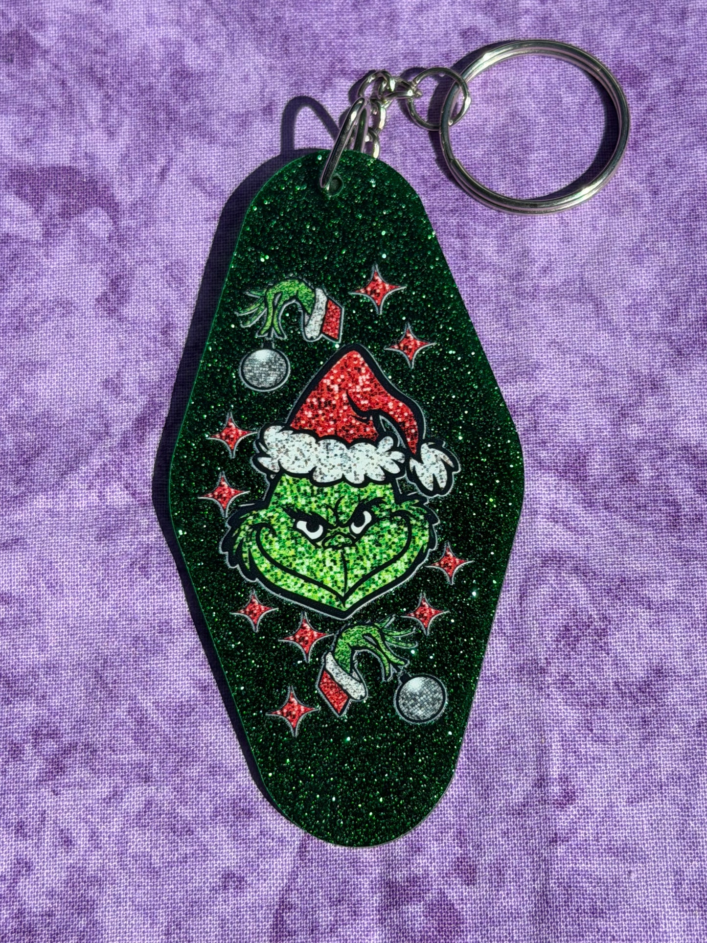 Green Guy Christmas - Hotel Keychain