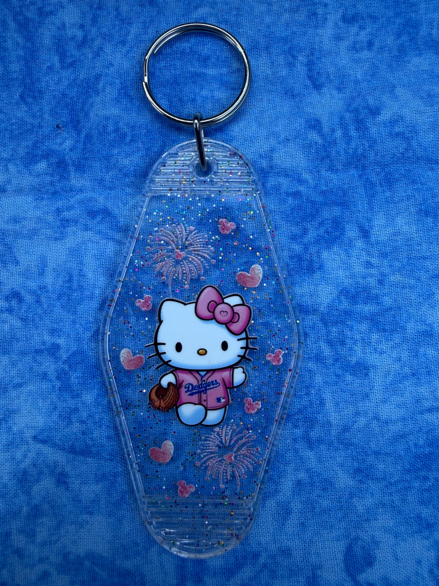 Cute Kitty Hearts Clear - Hotel Keychain